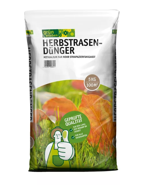 Herbstrasendünger, grün erleben Pflanzenwelt Schaar